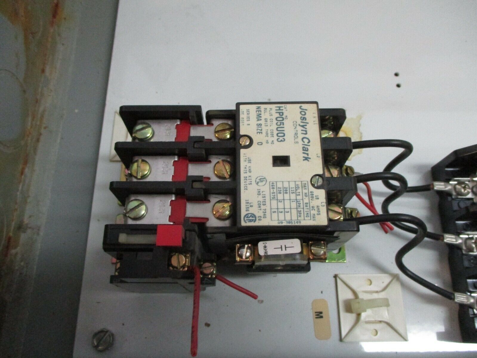 Joslyn Clark Fusible Size 0 Combination HP05U03 480V Coil 18A 600V Used