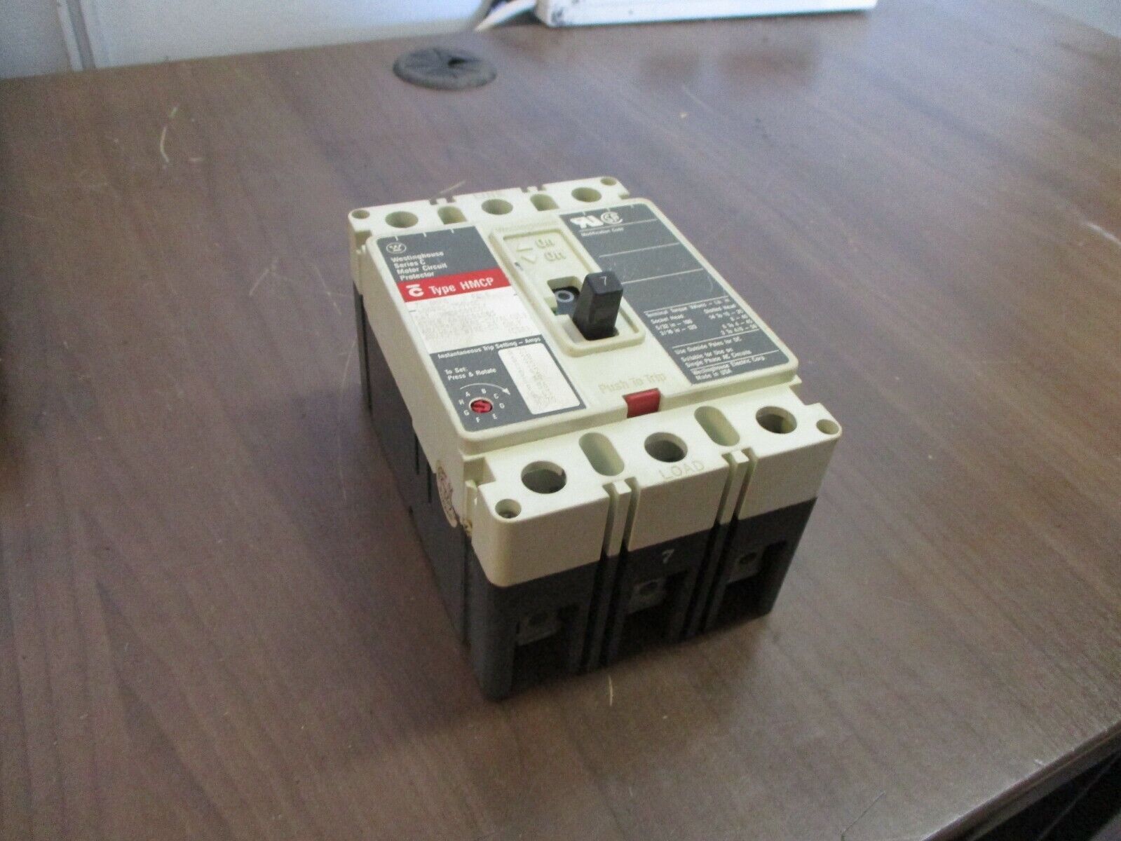 Westinghouse Circuit Breaker HMCP007C0 7A 600V 3P Used