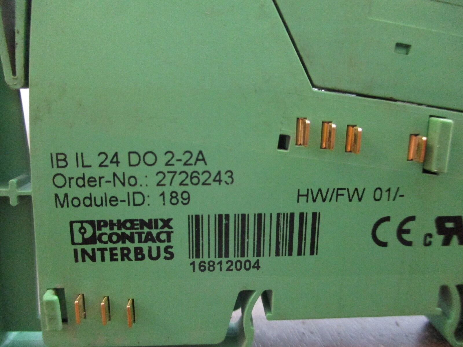 Phoenix Contact Interbus Inline Digital Output Terminal 2726243 IBIL24DO 2-2A