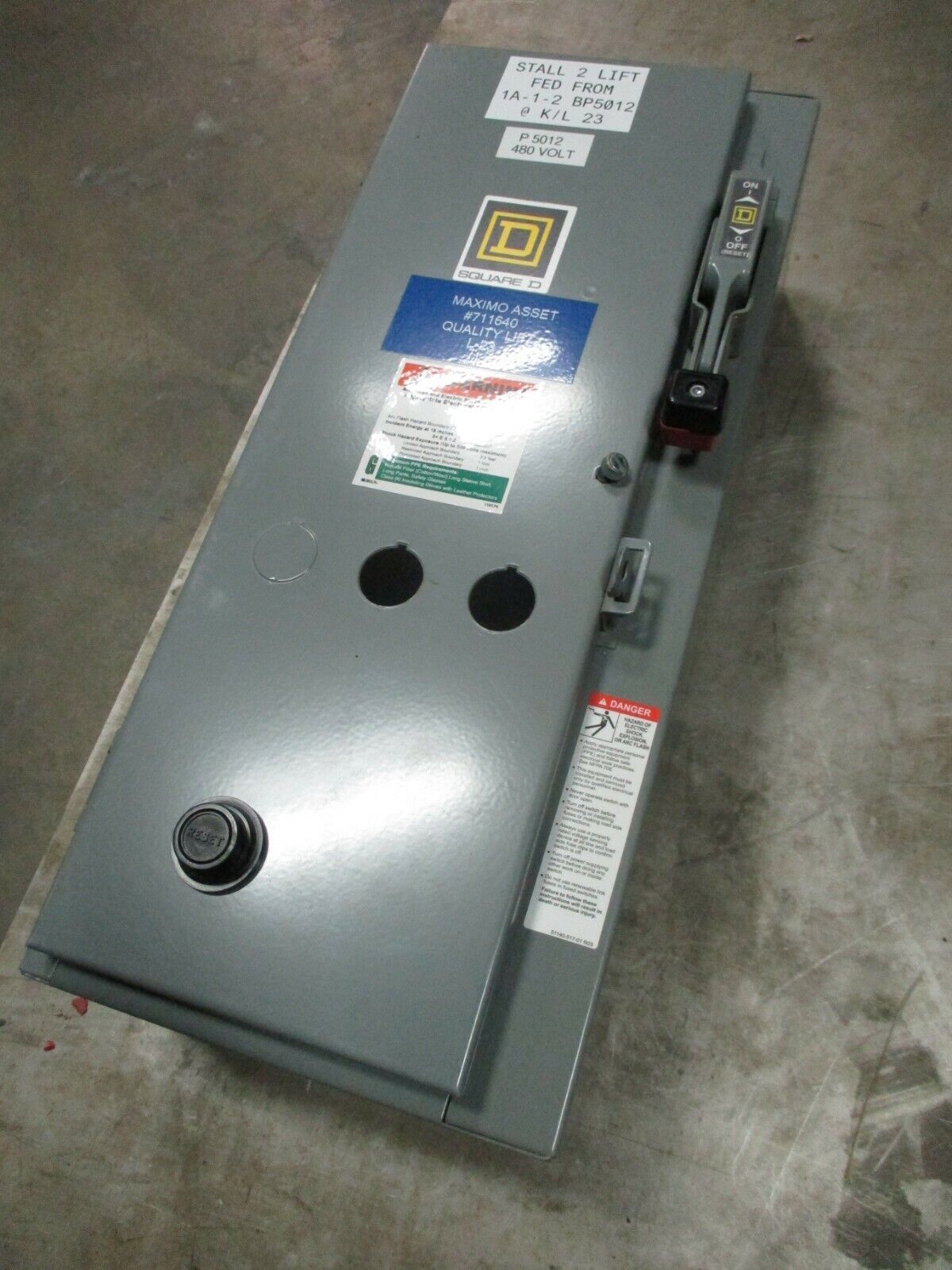 Square D Fusible Size 0 Combination 8538SBG11V81CFF4P51T Ser. K 120V Coil Used