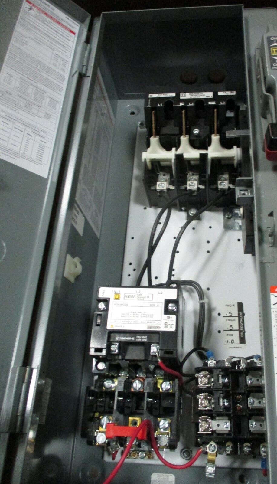 Square D Fusible Size 0 Combination 8538SBG11V81CFF4P51T Ser. K 120V Coil Used