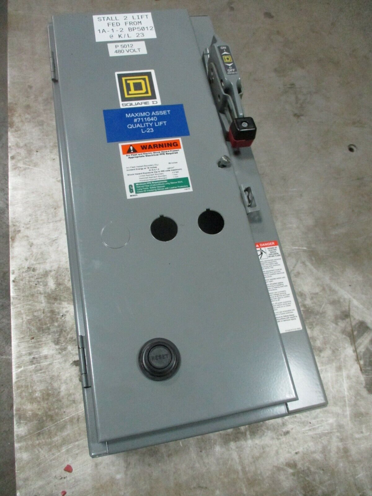 Square D Fusible Size 0 Combination 8538SBG11V81CFF4P51T Ser. K 120V Coil Used
