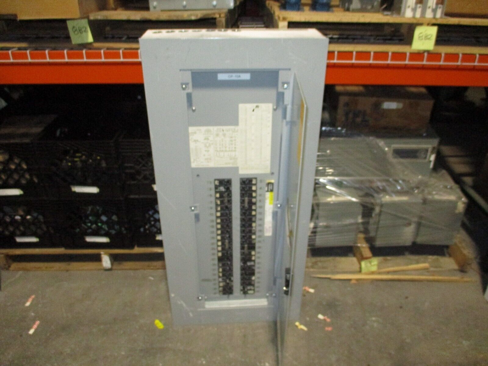 GE Main Lug Breaker Panel AQF3421MB 125A Max 240/120V 3Ph 3W 42-Slot Used