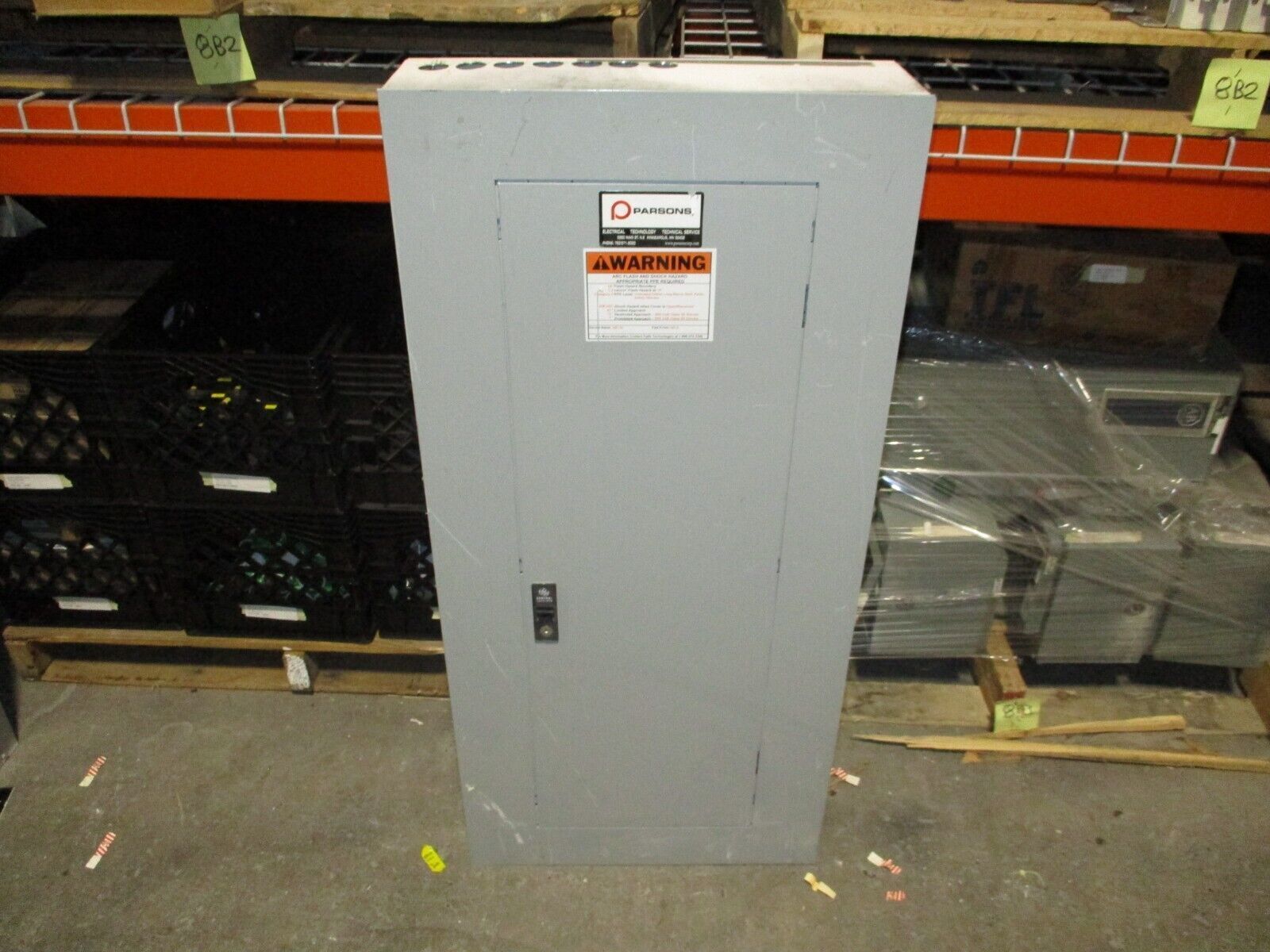 GE Main Lug Breaker Panel AQF3421MB 125A Max 240/120V 3Ph 3W 42-Slot Used