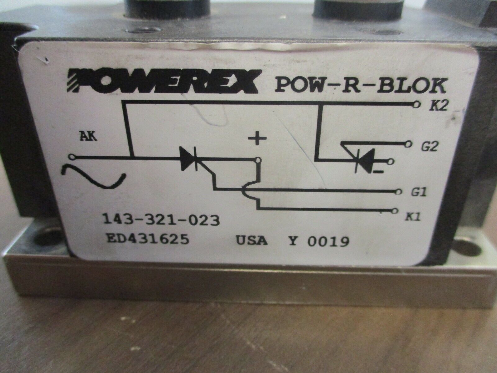 Powerex Pow-R-Blok Power Module 143-321-023 ED431625 Used