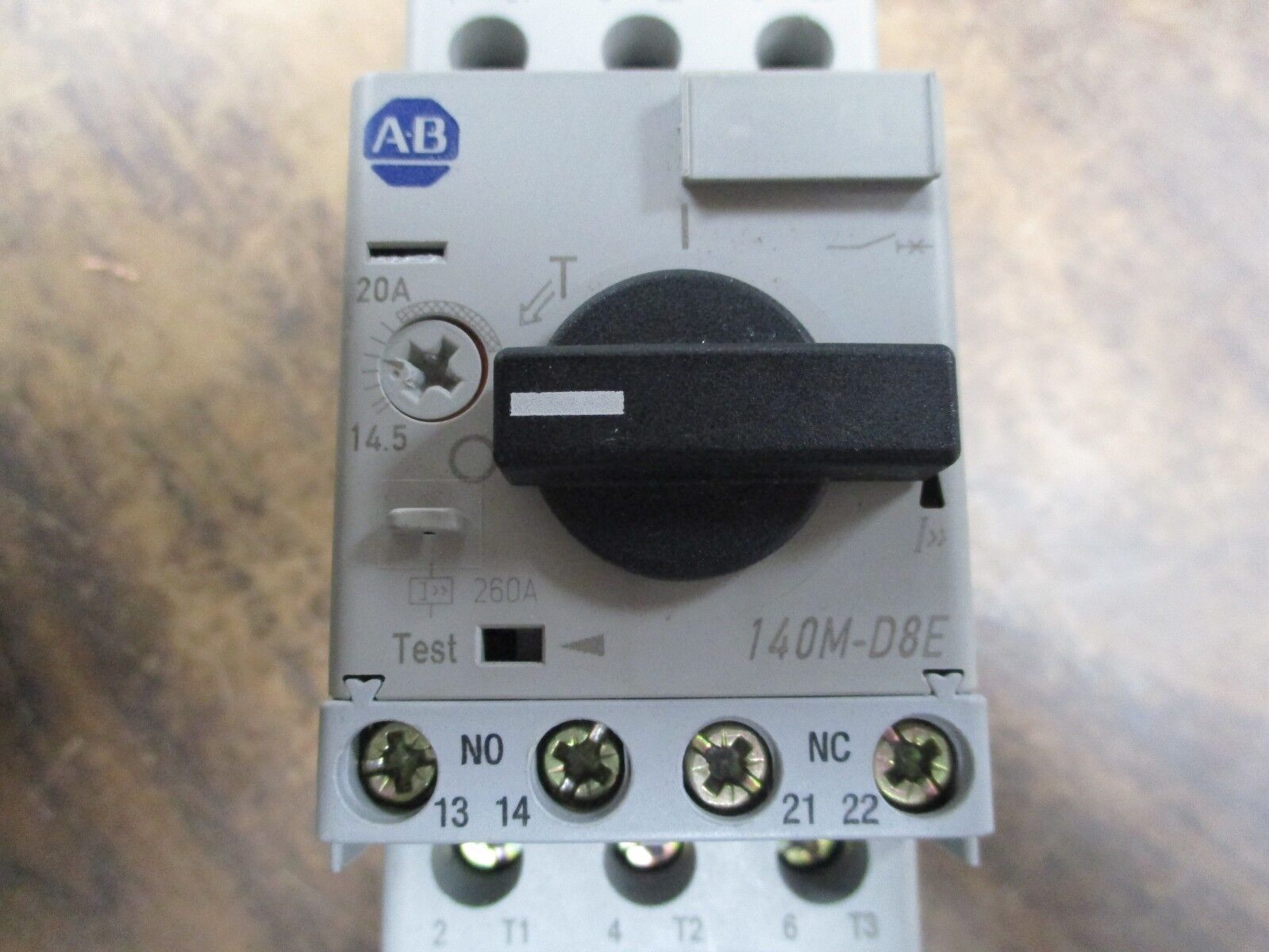 Allen-Bradley Starter 190E-DND2-DC25X Ser. B 120V Coil 30A 600V Trip:14.5-20A
