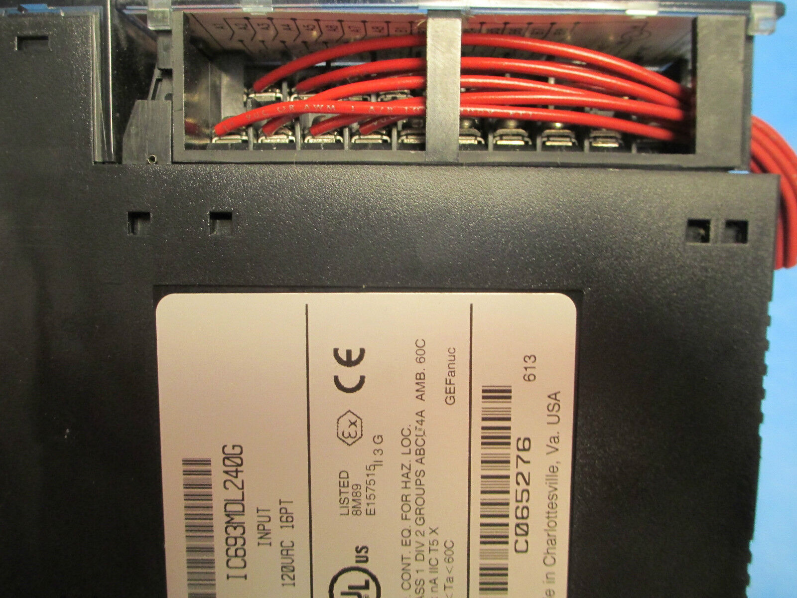 GE Fanuc Series IC693MDL240G Input 120VAC 16PT Module *Good Condition*