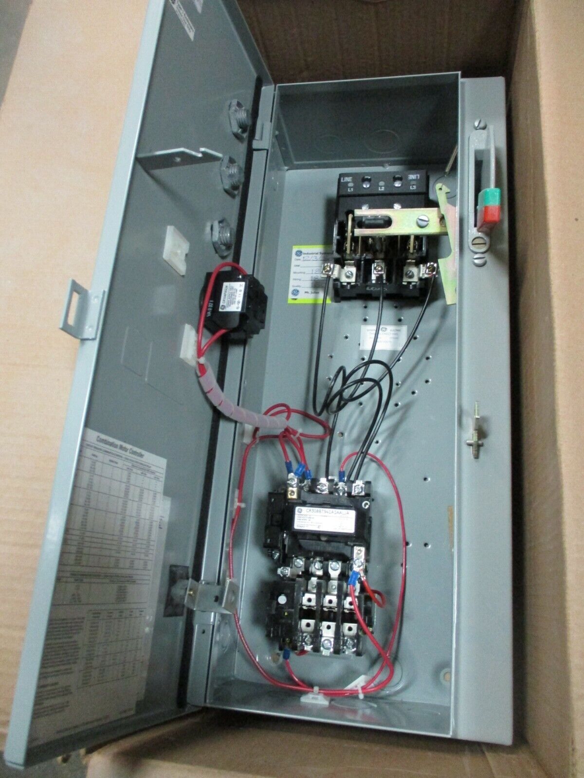 GE Non-Fusible Size 0 Combination CR308BT041A1DAAJA 115-120V Coil New Surplus