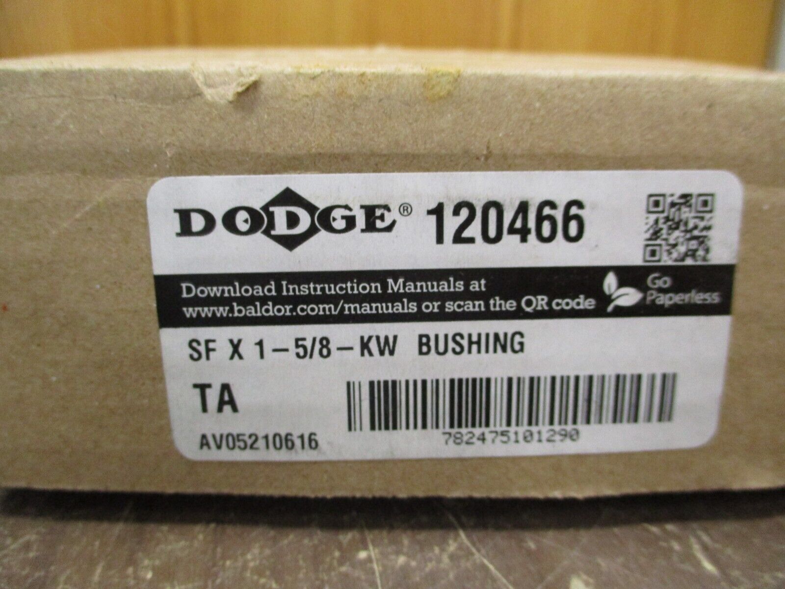 Dodge Bushing 120466 SF x 1-5/8-KW New Surplus