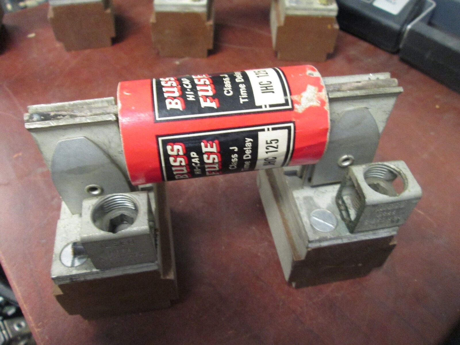 Fuse Block 200A 600V 1P w/ JHC 125 Fuse 125A 600V Used