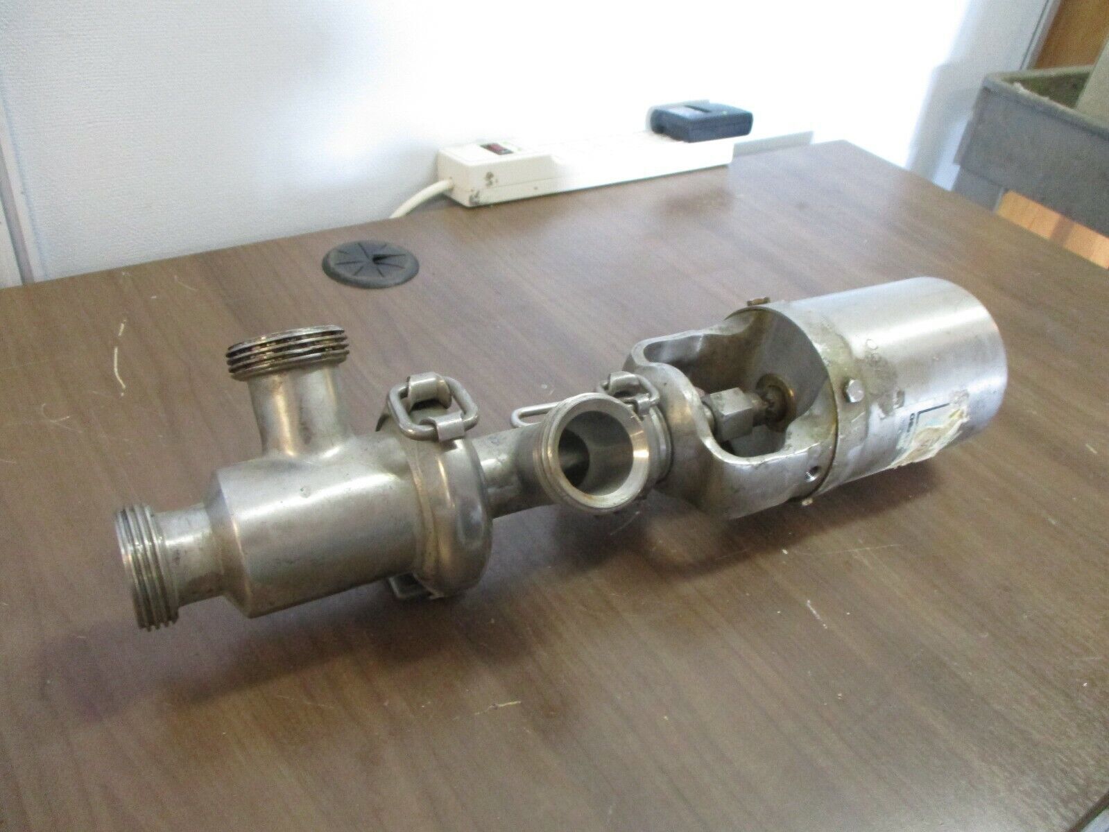 Cherry-Burrell Stainless Steel Air Actuated Valve Size: 1 1/2" Used