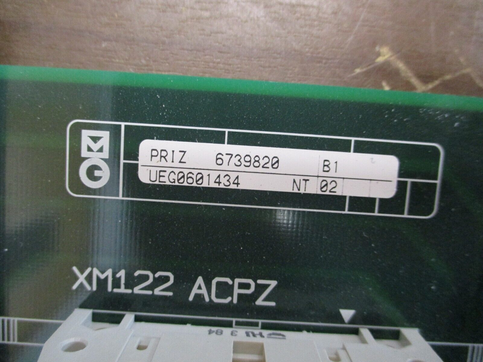 Merlin Gerin PRIZ PLC Rack 6739820 *(2) Broken Mounting Rails* Used