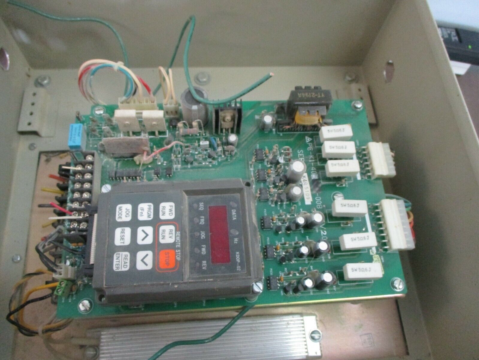 Motortronics AC Drive KP1-405-E-GF 5HP 400V 50/60Hz 8.8A Nema 4X Used