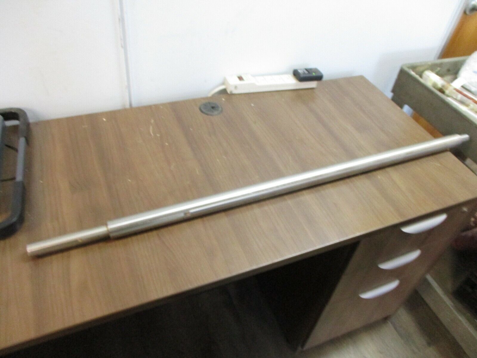 Misc. Brand Stainless Steel Shaft Length: 46.5" Diameter: 1.75" to 1 1/8"