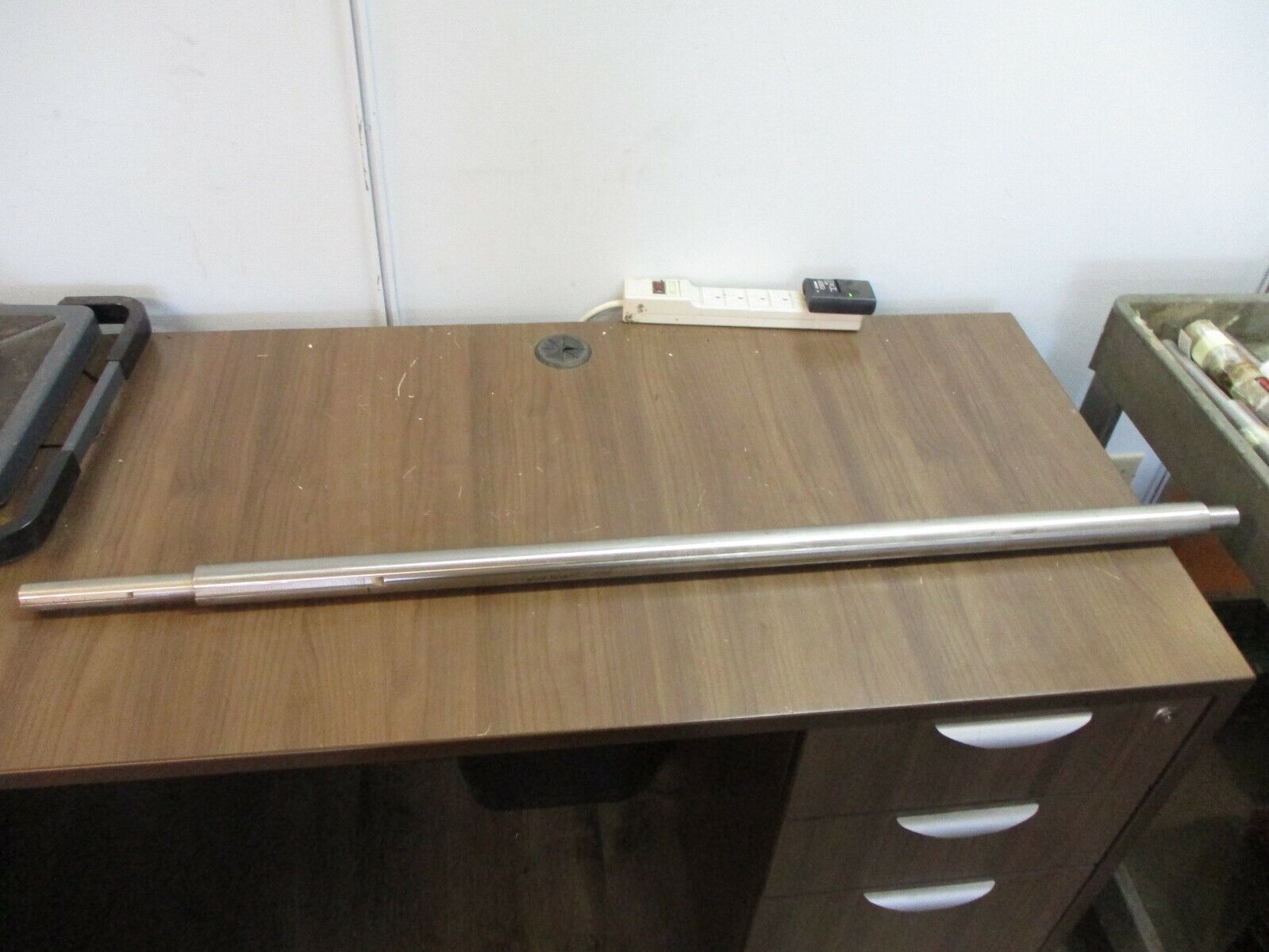 Misc. Brand Stainless Steel Shaft Length: 46.5" Diameter: 1.75" to 1 1/8"