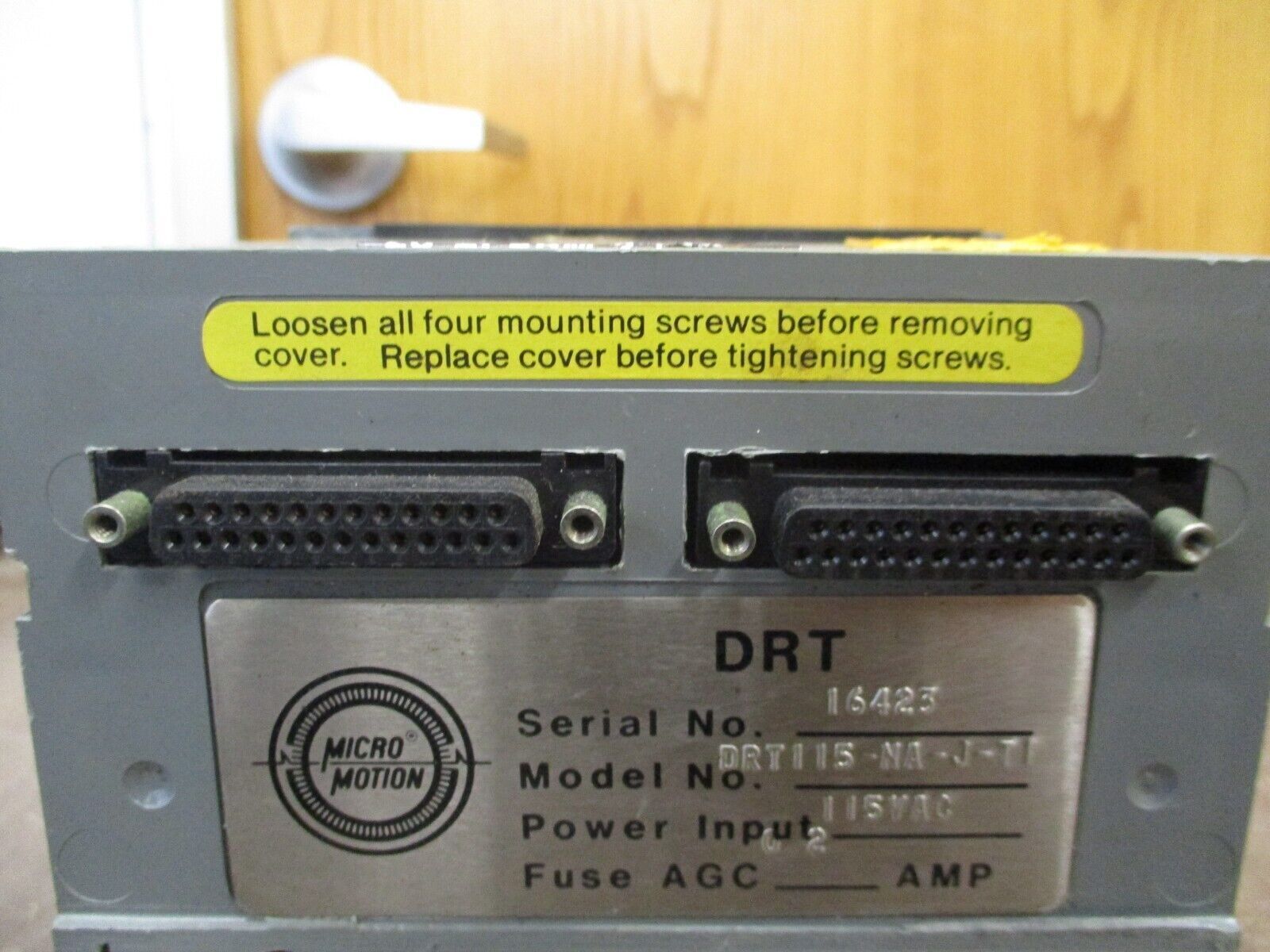 Micro Motion DRT Digital Rate Totalizer DRT115-NA-J-TI 115VAC Used