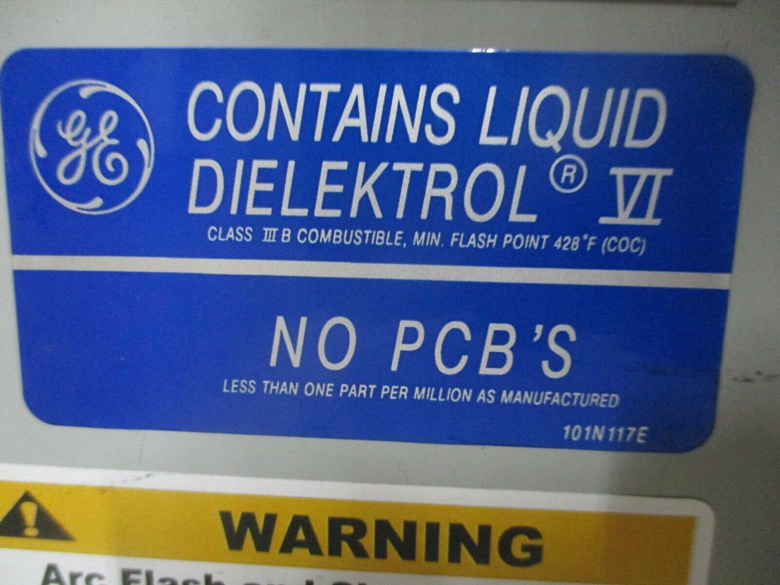 GE Capacitor 37F651G170 150KVAR 480V 60Hz 3Ph Used