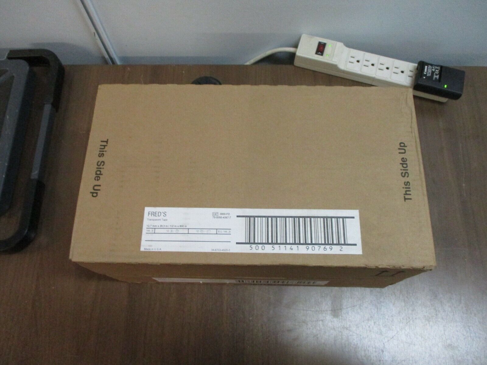 Fred's Transparent Tape 3800-FD Width: 1/2" Length: 800" Box of 144 New Surplus