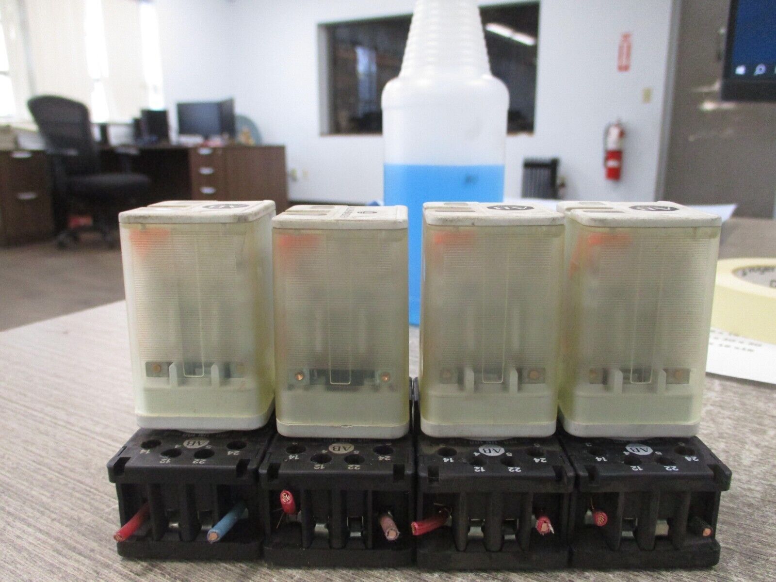 Allen-Bradley Relay 700-HA32A1 Ser. A 120V Coil W/Base Lot of 4 Used