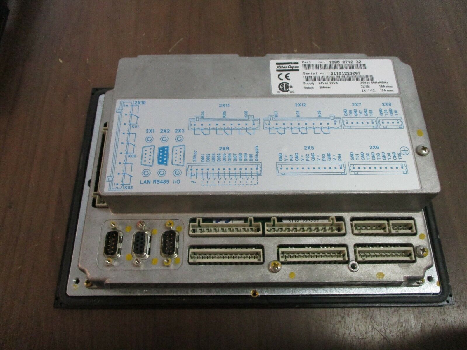 Atlas Copco Elektronikon Compressor Controller 1 900 0710 32 24VAC 50/60Hz 22VA