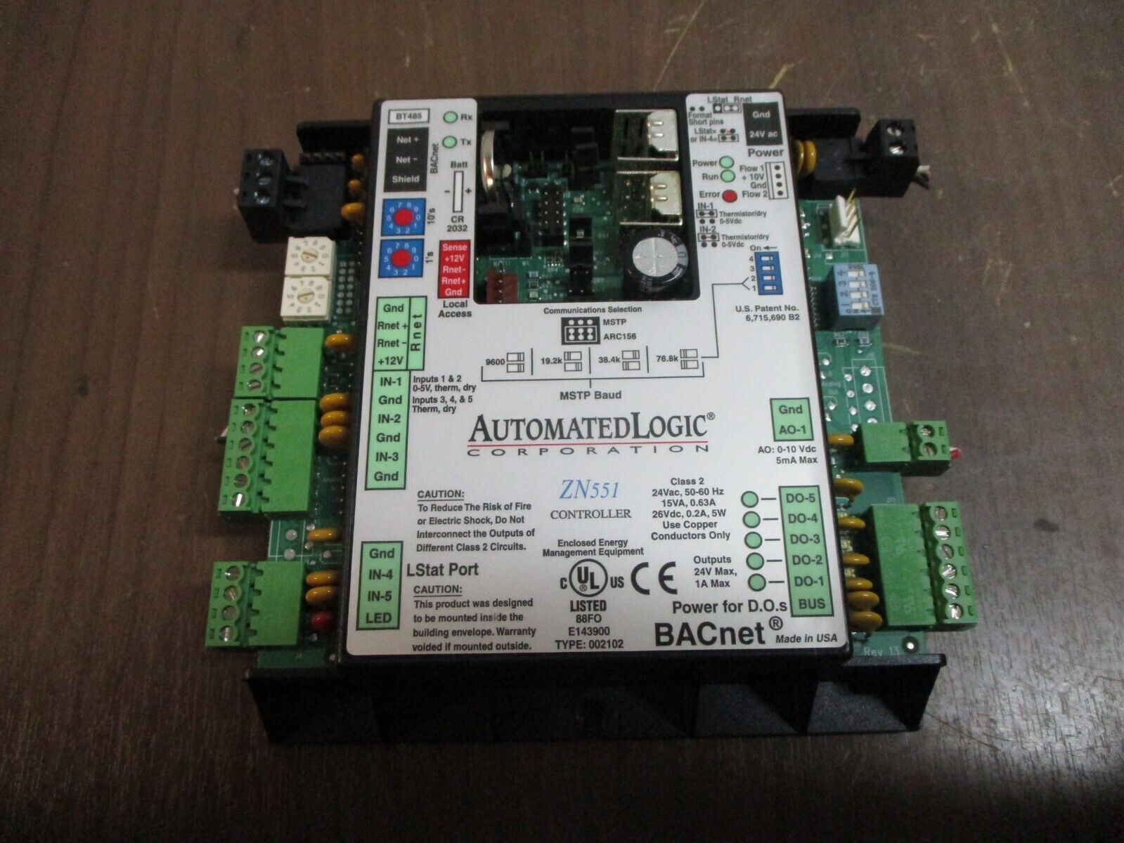 Automated Logic BACnet Controller ZN551 Used
