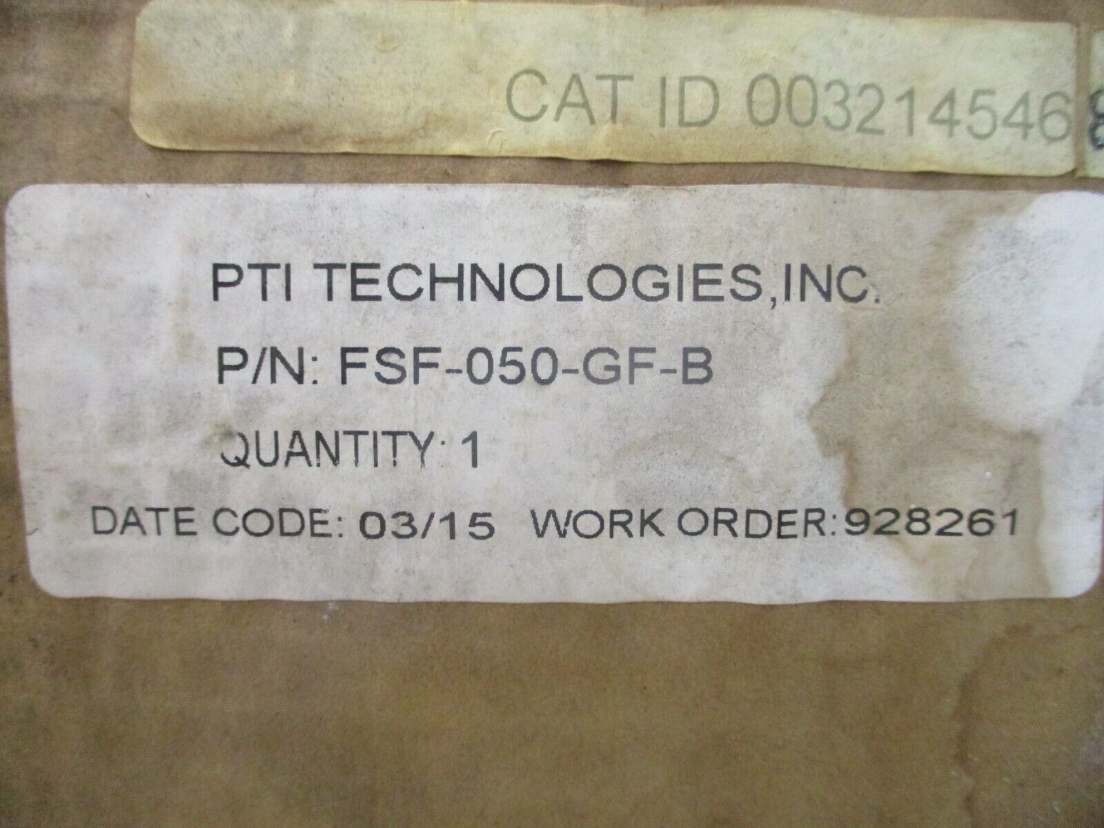 PTI Filter Element FSF-050-GF-B Some Shelf wear. New Surplus