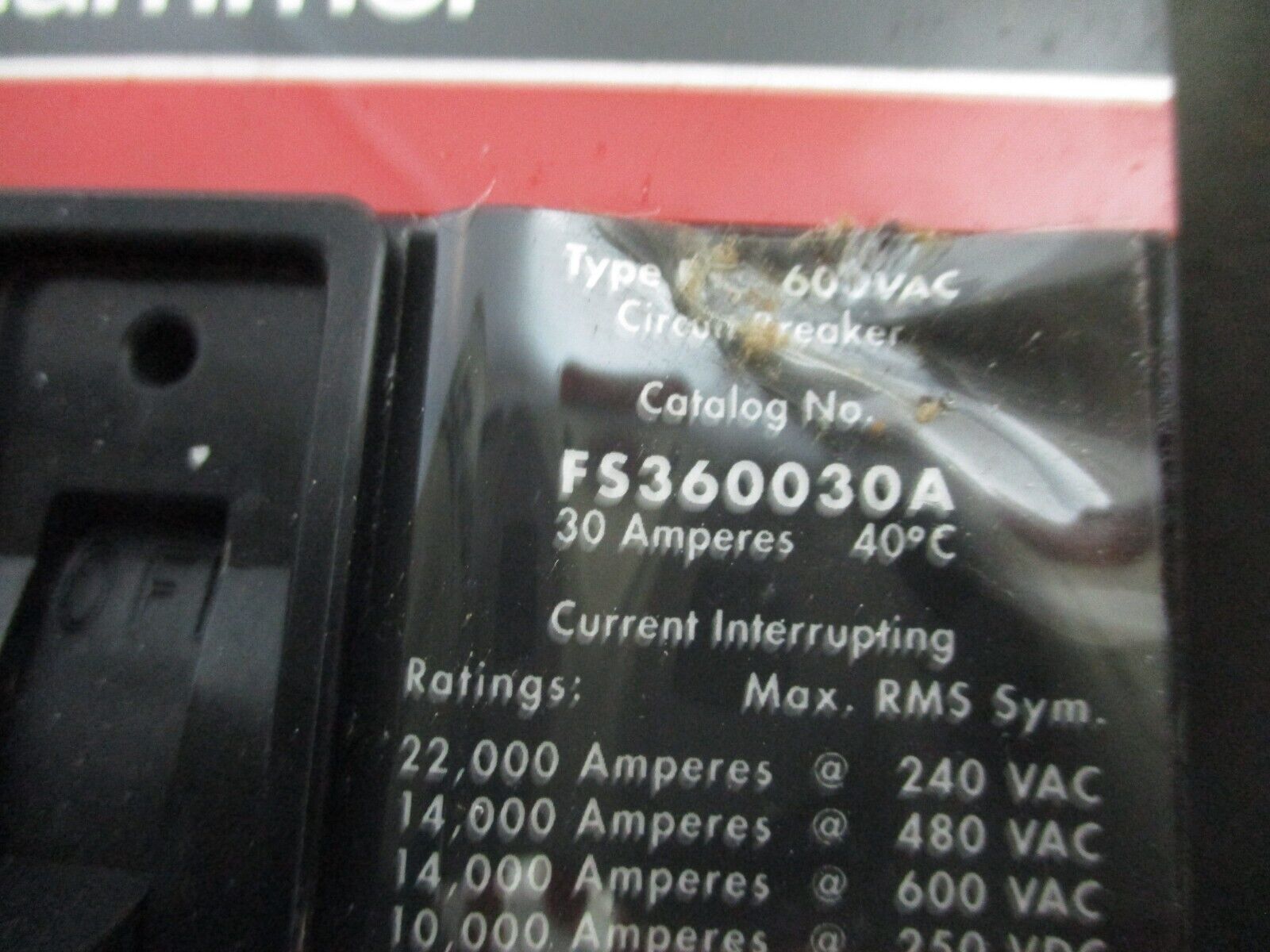 Cutler-Hammer Explosion Proof Circuit Breaker Enclosure EAB 30A 600V Used