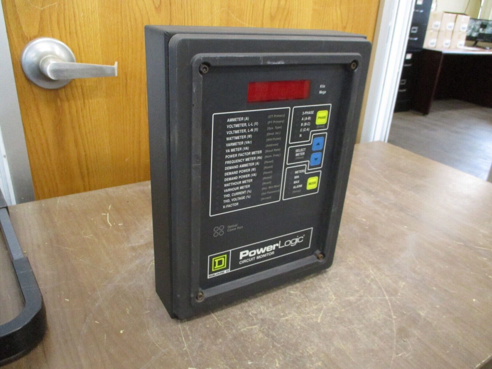 Square D PowerLogic Circuit Monitor 3020 CM2350 w/ 3020 IOM-44 Used