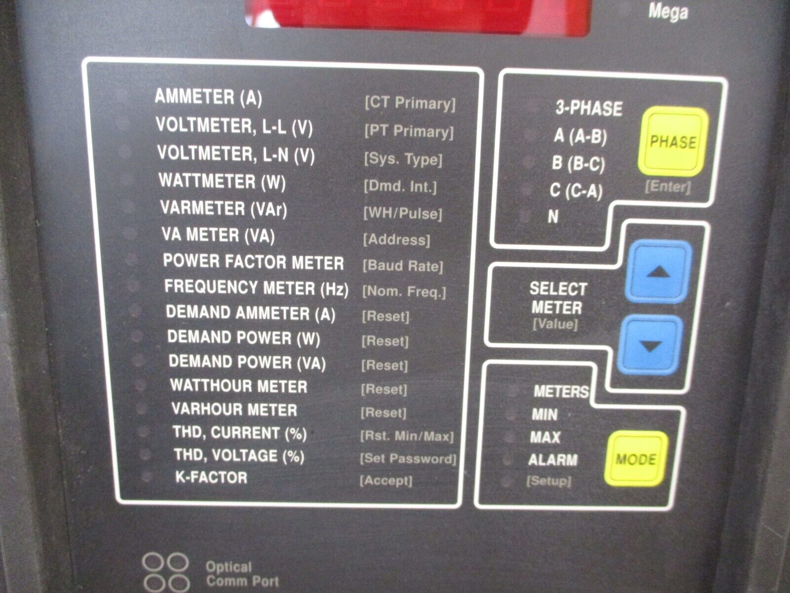 Square D PowerLogic Circuit Monitor 3020 CM2350 w/ 3020 IOM-44 Used