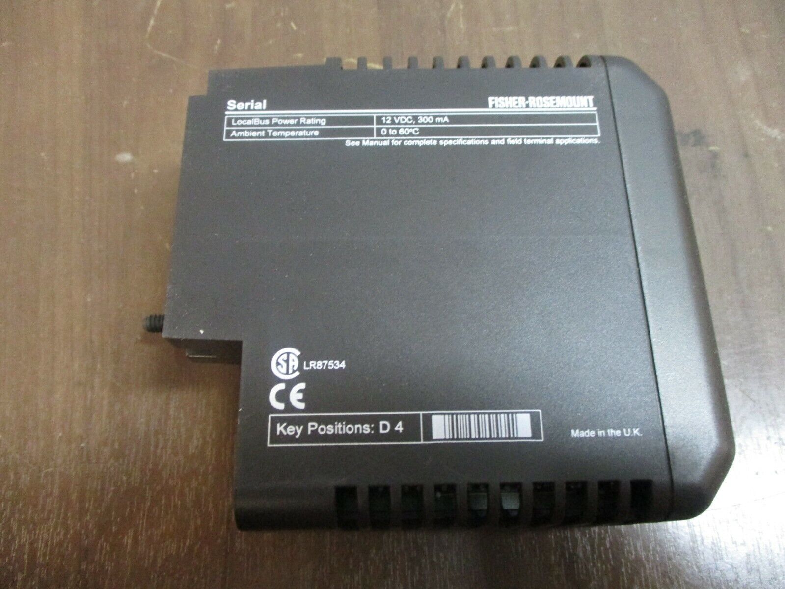 Fisher-Rosemount KJ3003X1-BA1 Delta V Serial Module 12P0914X042 Rev. F Used