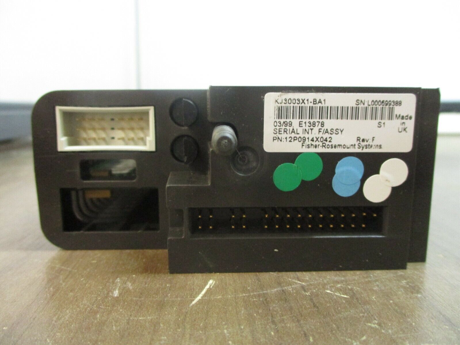 Fisher-Rosemount KJ3003X1-BA1 Delta V Serial Module 12P0914X042 Rev. F Used