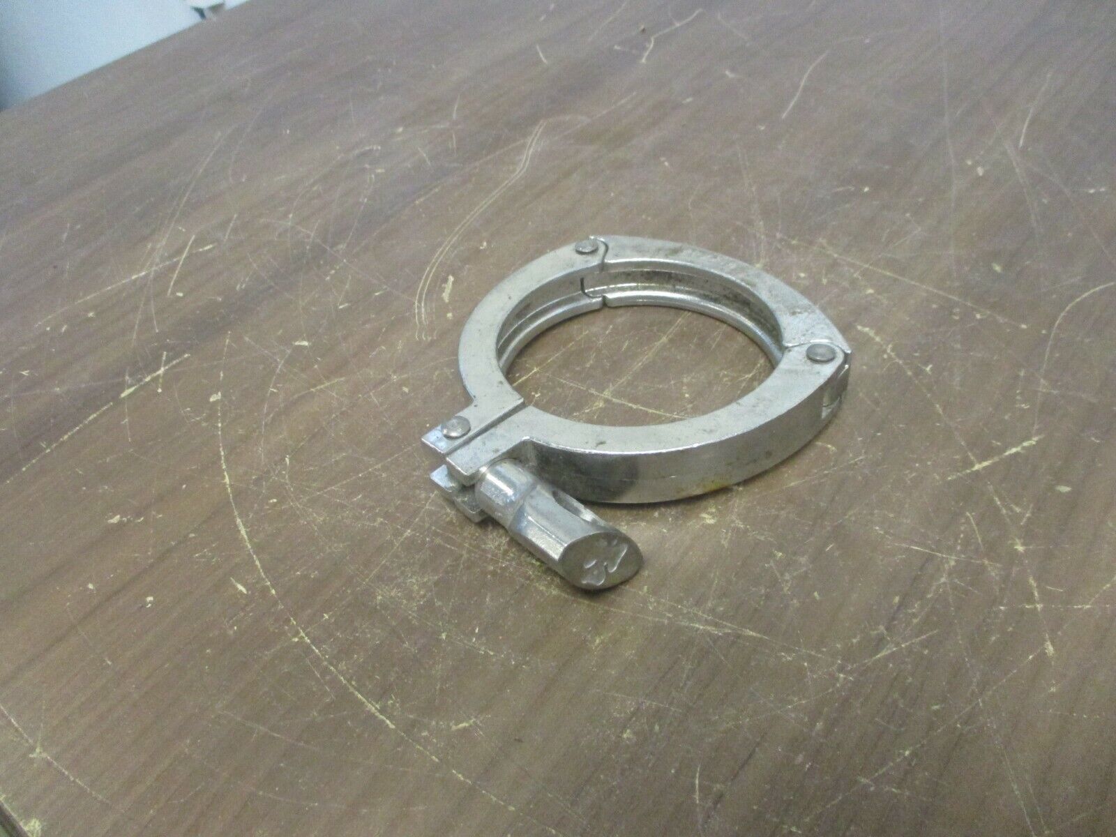 Misc. Brand Stainless Steel Sanitary Tri-Clamp Size: 3-1/4" Used