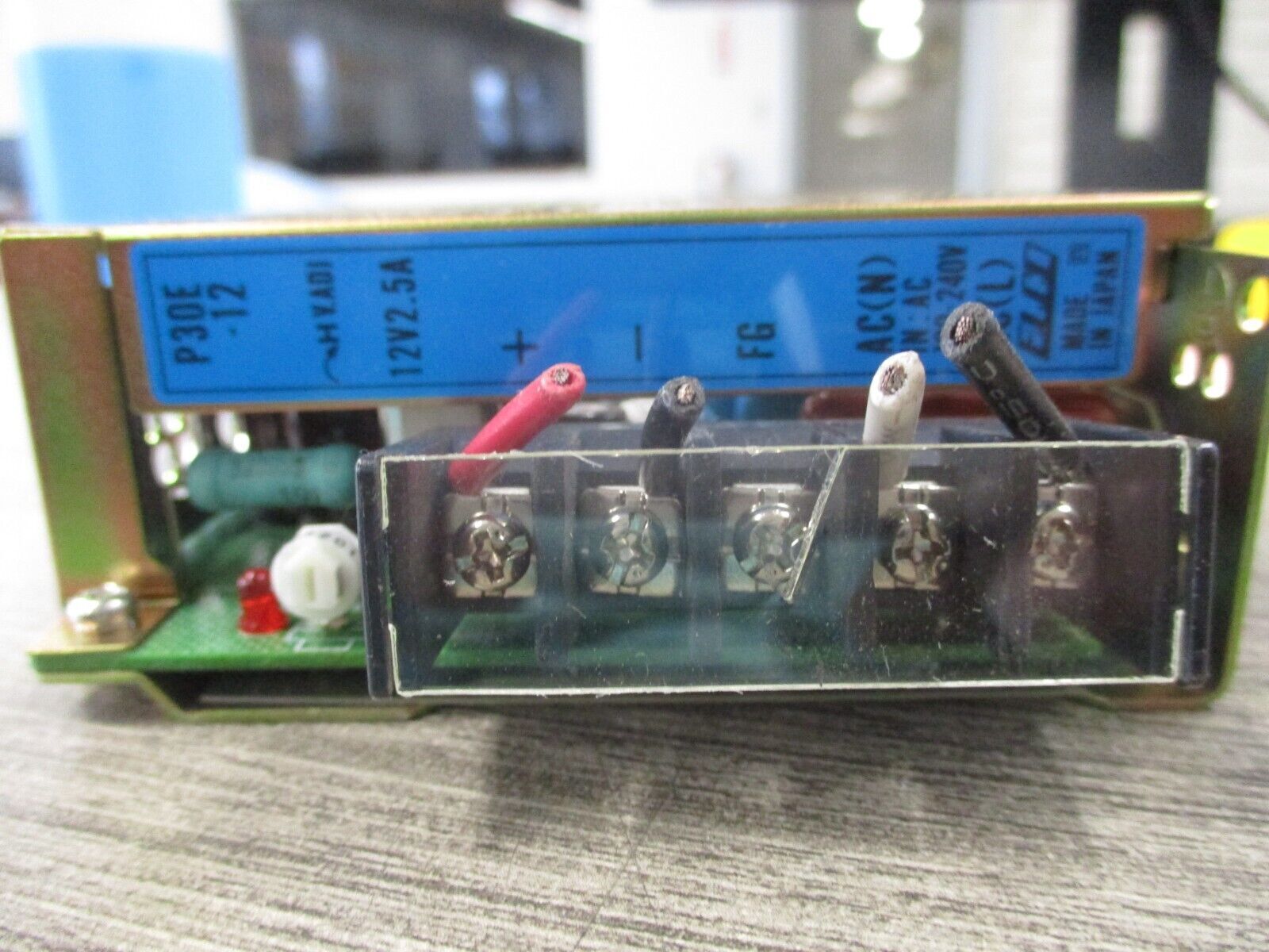 Elco Power Supply P30E-12 Input 100-240VAC 50-60HZ 0.7A Output 12V 2.5A Used