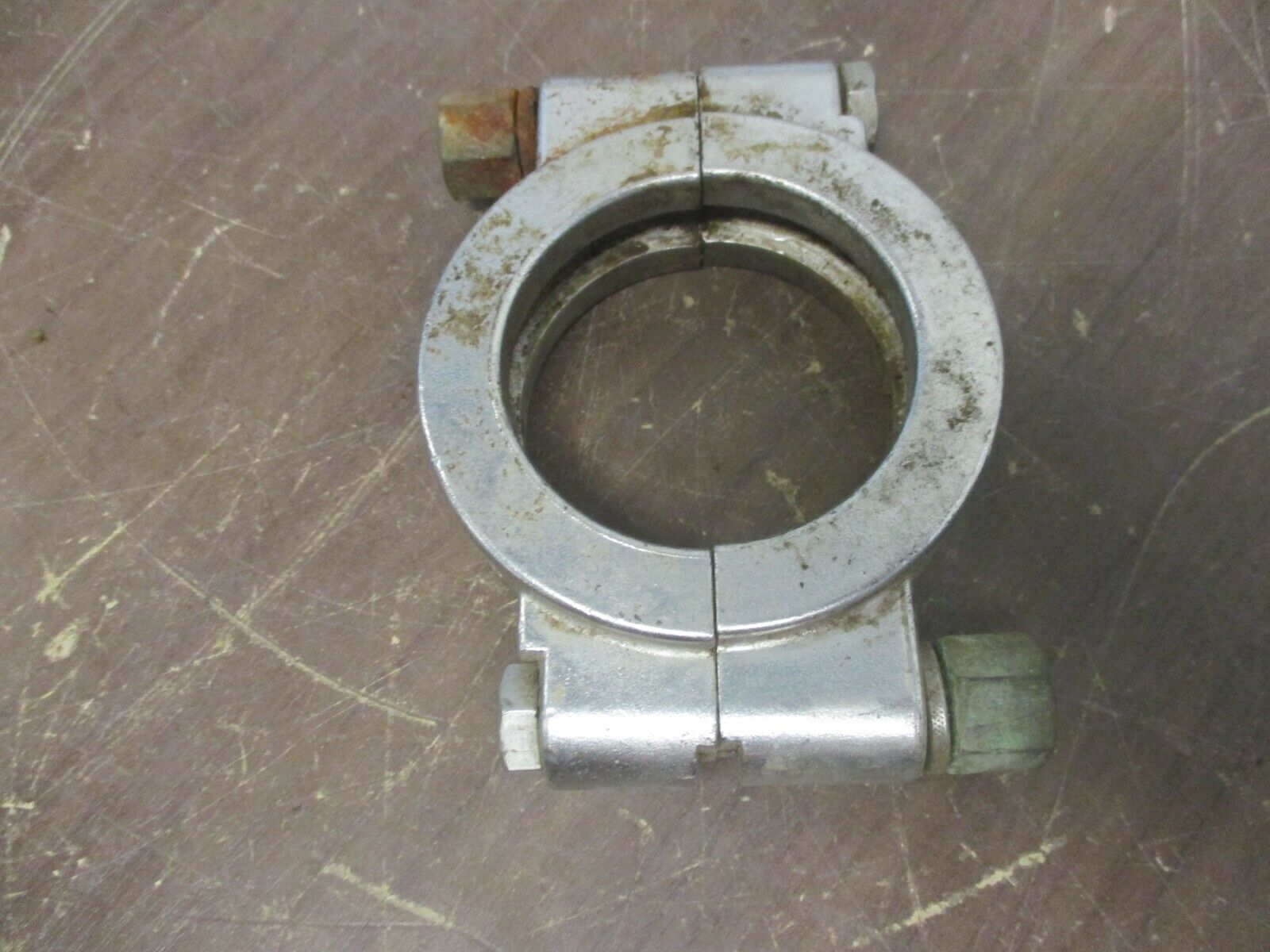 Misc. Brand Stainless Steel High-Pressure Sanitary Clamp Size: 2" Used