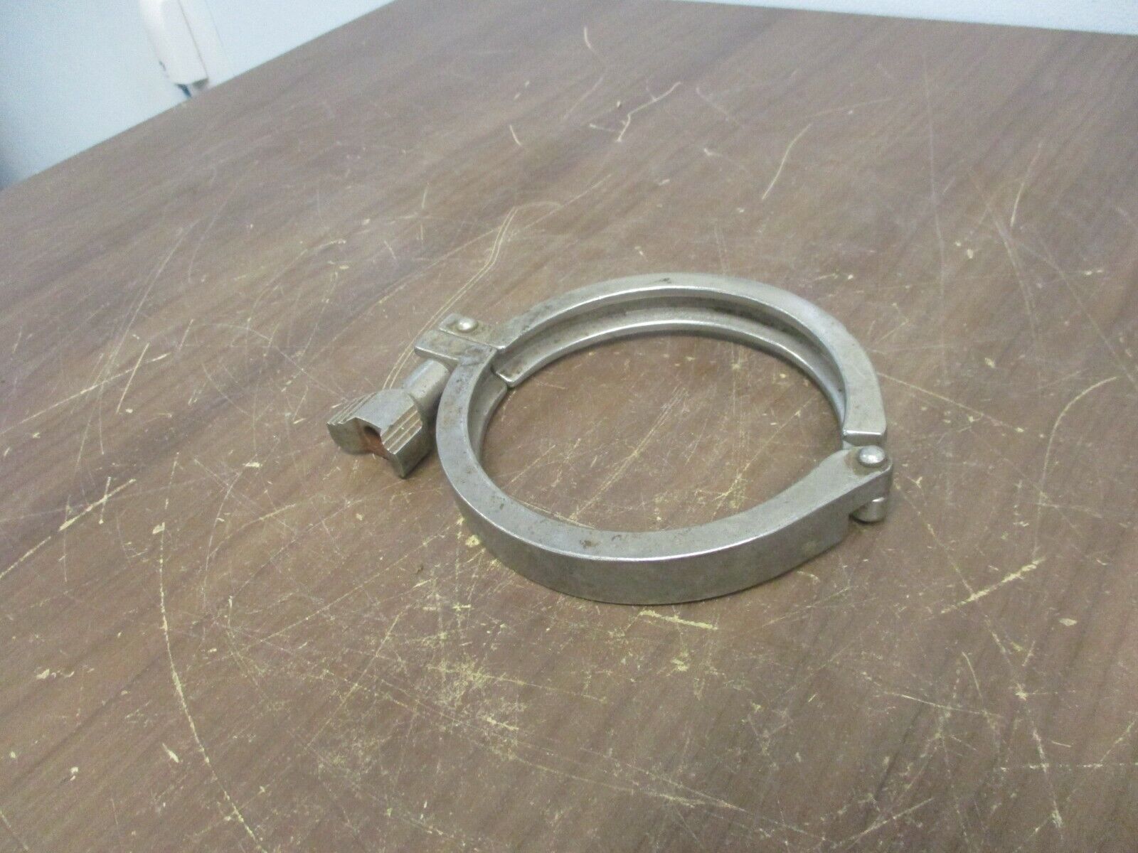 Misc Brand Stainless Steel Sanitary Clamp Size:4" Used