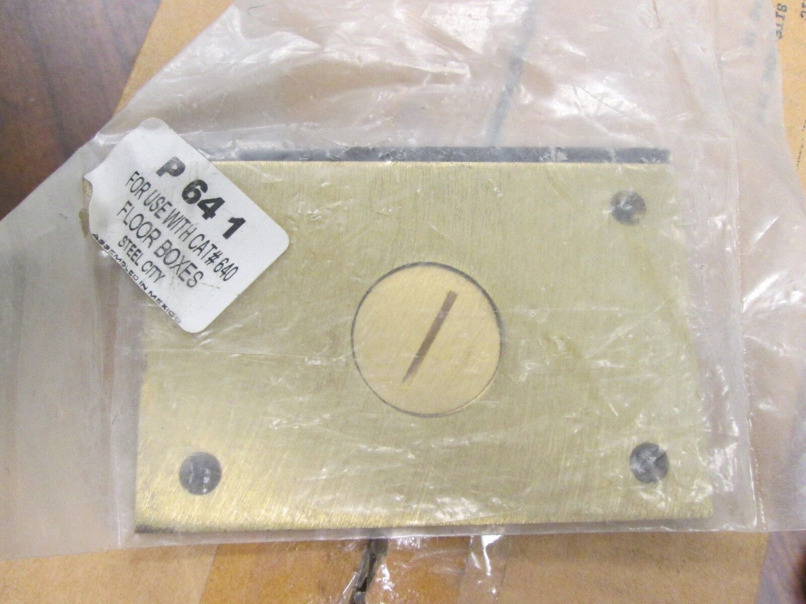 Thomas & Betts Brass Receptacle Cover PG41 New Surplus