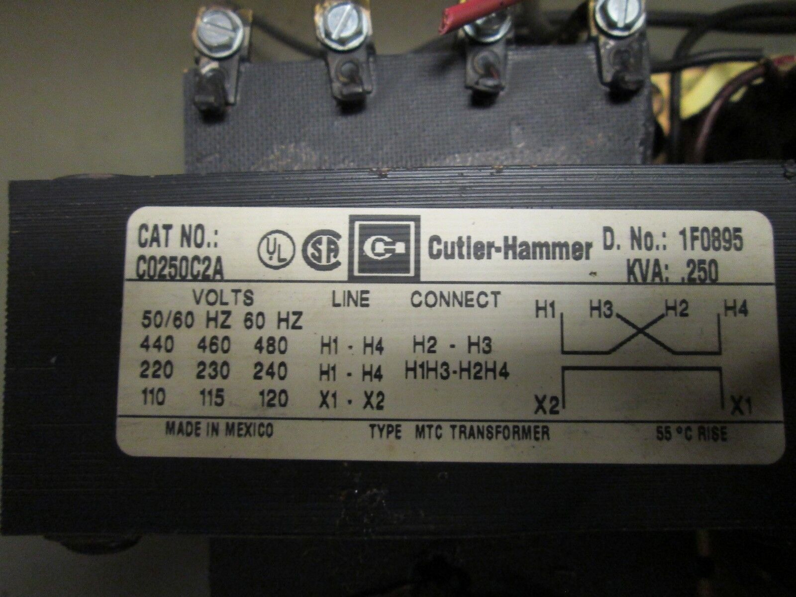 Westinghouse Enclosed Starter A200M3CX Size 3 120V Coil 240/480-120V Control Tr.