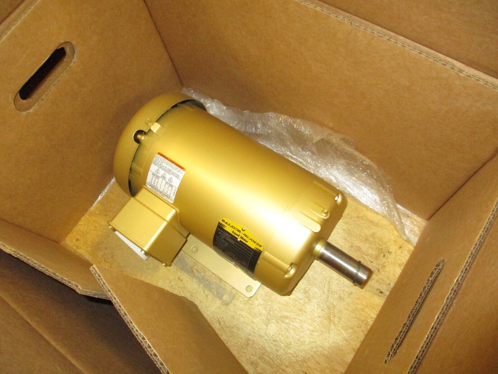 Baldor Motor EM3610T 3HP 3600RPM 230/460V 7.2/3.6A 60Hz 3Ph New Surplus