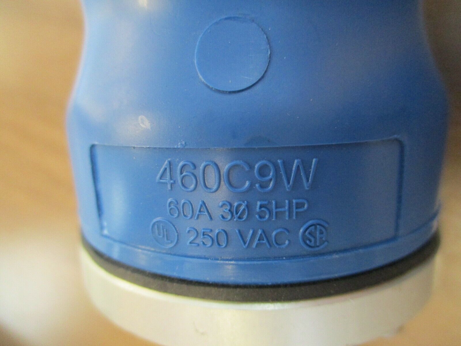 Hubbell Connector 460C9W 60A 250V 3Ph Conduit End Used