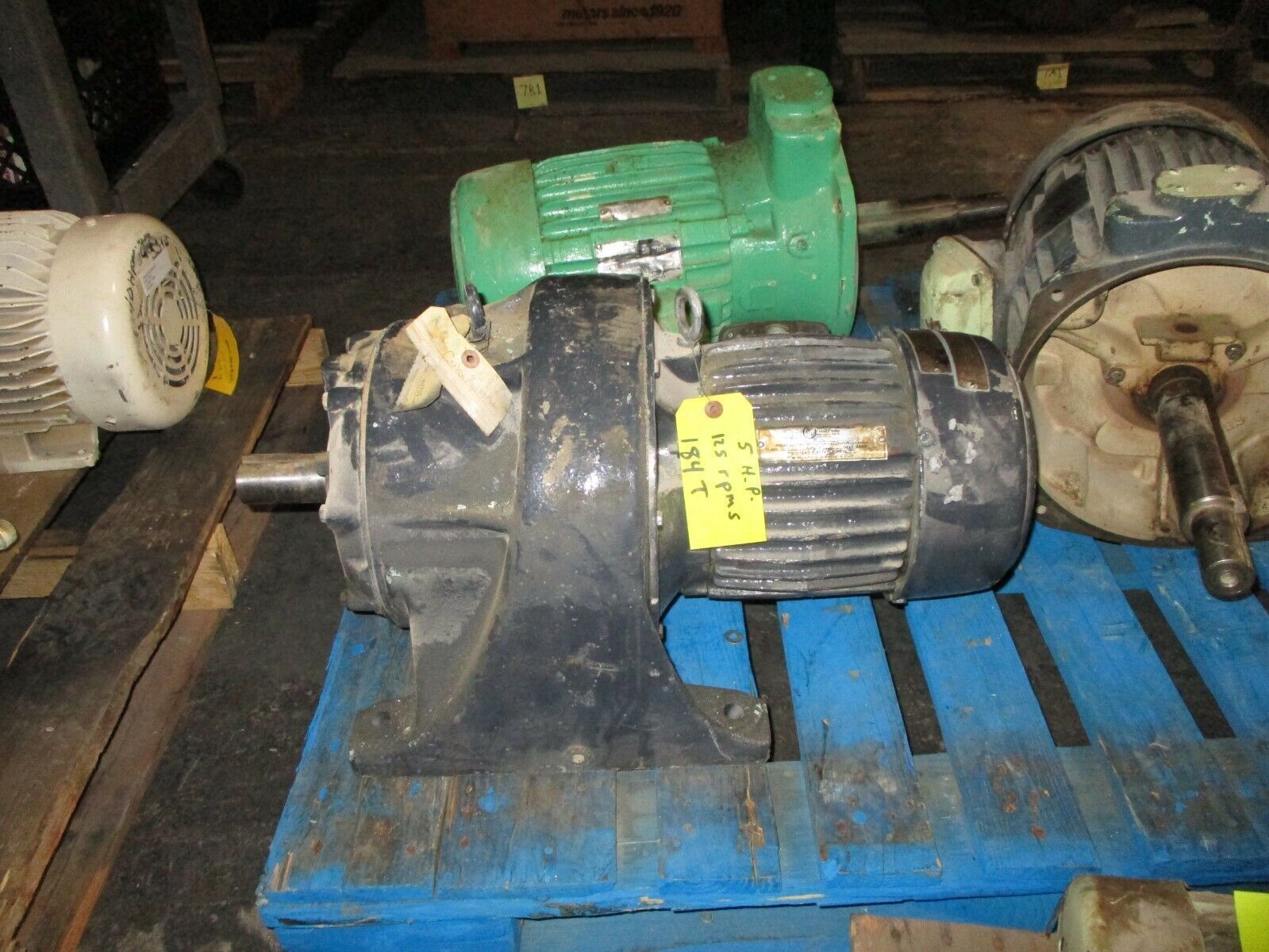 US Motors Syncrogear Motor Q9602473-819 Q002781 5HP 1800RPM 3Ph 230/460V 60Hz