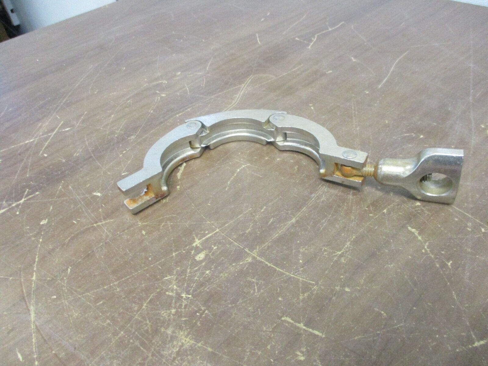 Misc. Brand Stainless Steel 3-Segment Clamp Size: 1-3/4" Used *Some Shelf Wear*