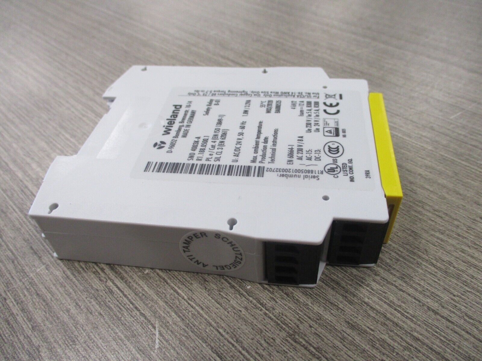 Wieland Safety Relay R1.188.0500.1 New Surplus