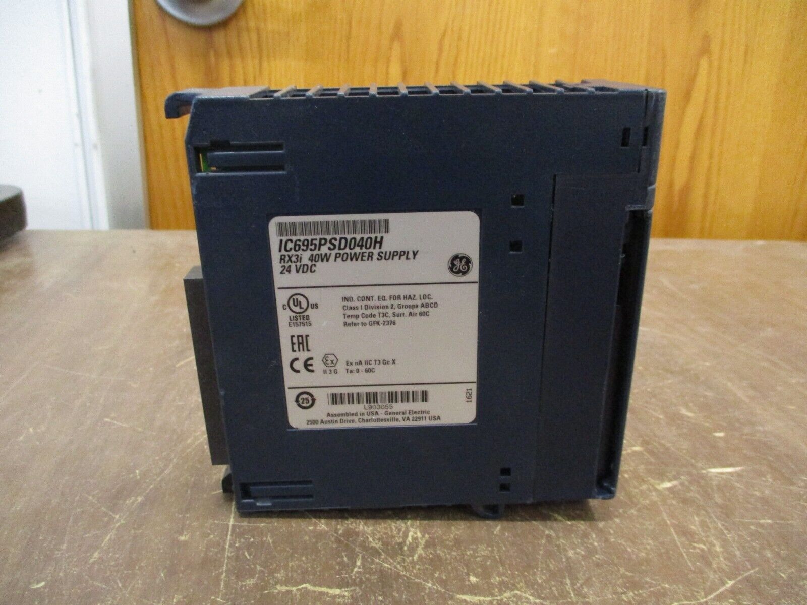 GE Fanuc RX3: 40W Power Supply Module IC695PSD040H 24VDC Used