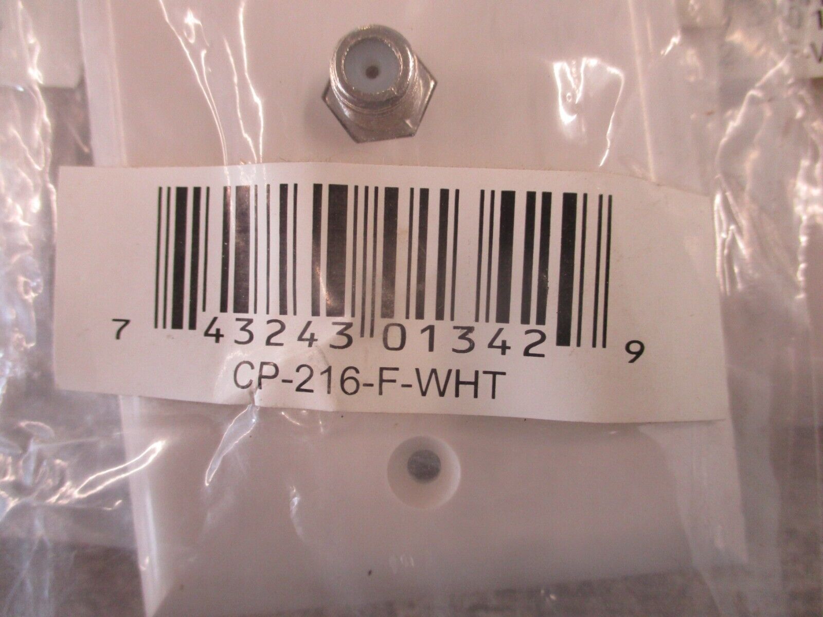 Misc. Brand Coaxial Wall Plate CP-216-F-WHT White *Lot of 10* New Surplus
