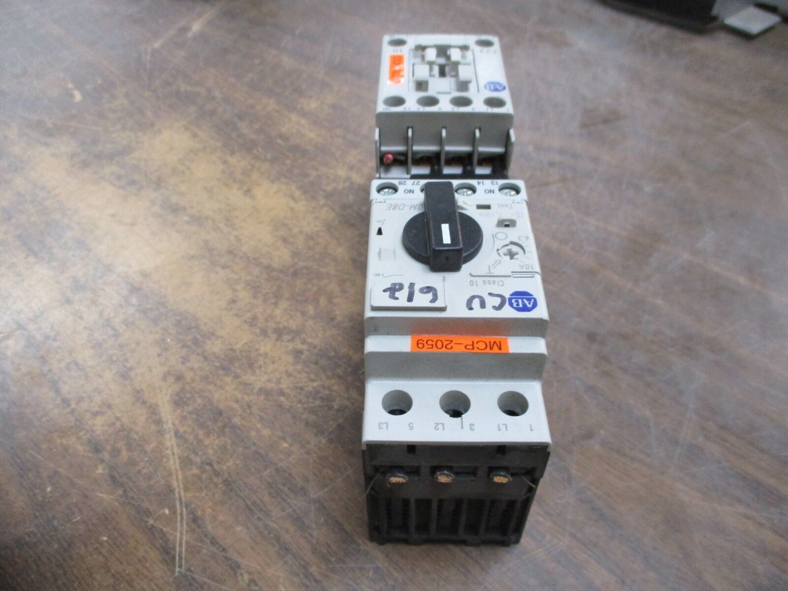 Allen-Bradley Starter 190E-DND2-DC10S 120V Coil 30A 600V Trip: 6.3-10A Used