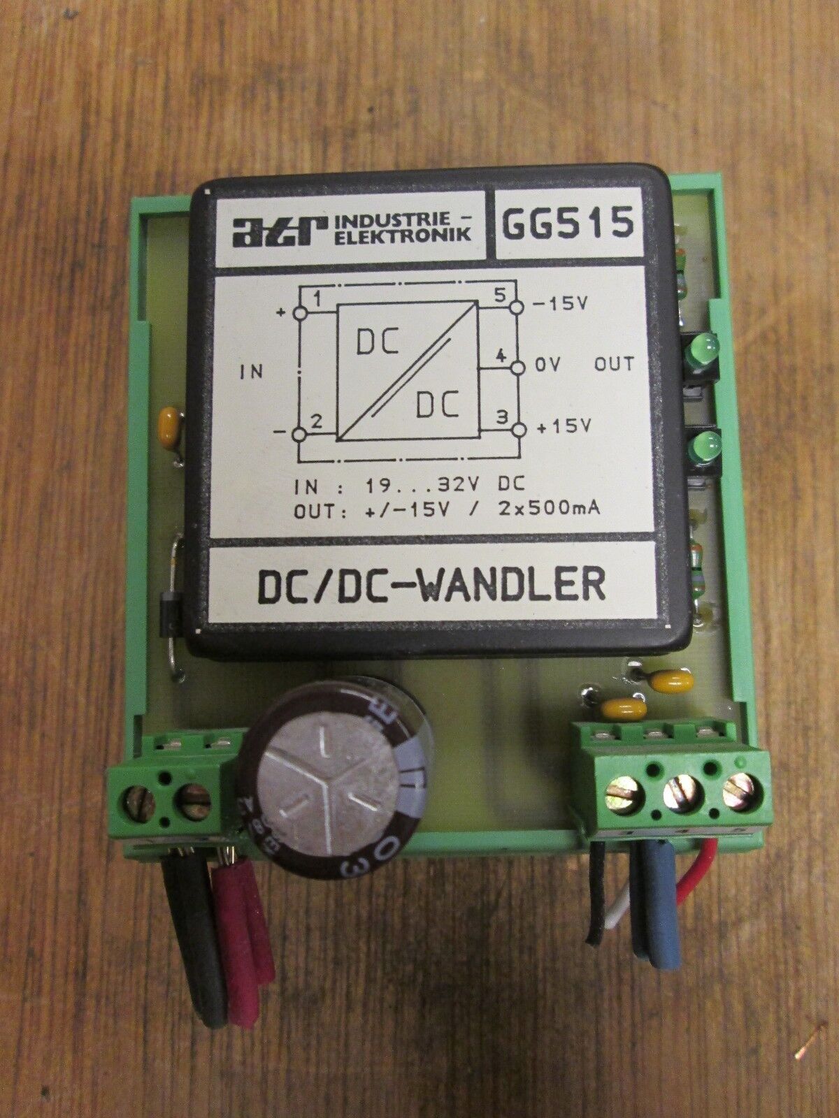 ATR DC/DC--Wandler GG515 Input: 19-32VDC Output: +/- 15V Used
