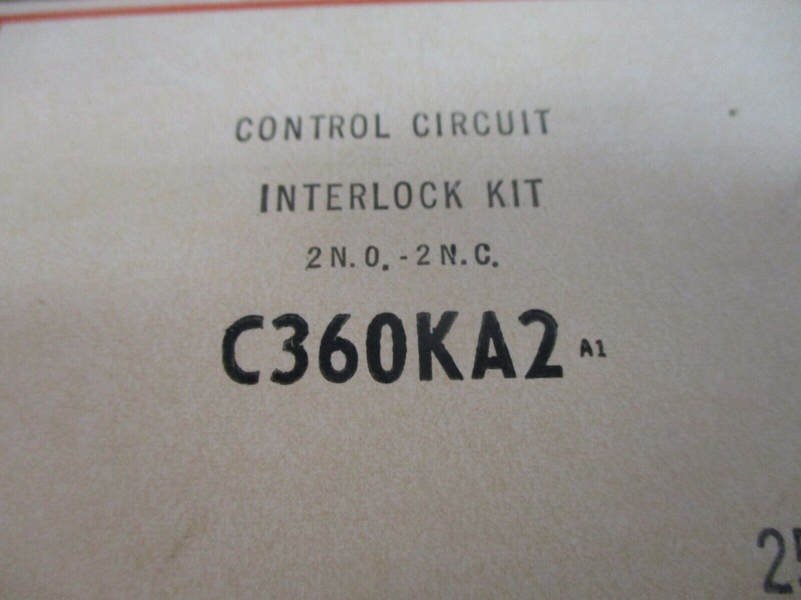 Cutler-Hammer Control Circuit Interlock Kit C360KA2 2N.O. 2N.C. New Surplus