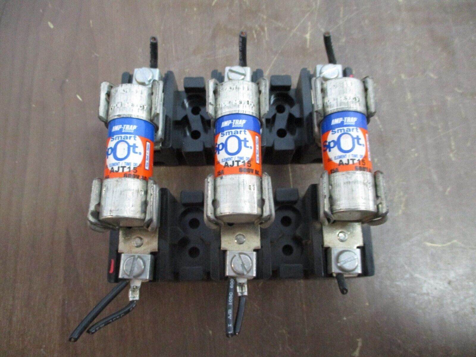 Allen-Bradley Fuse Holder 1494F-FS30 Ser. D 30A 600V 3P w/ (3) 15A Fuses Used