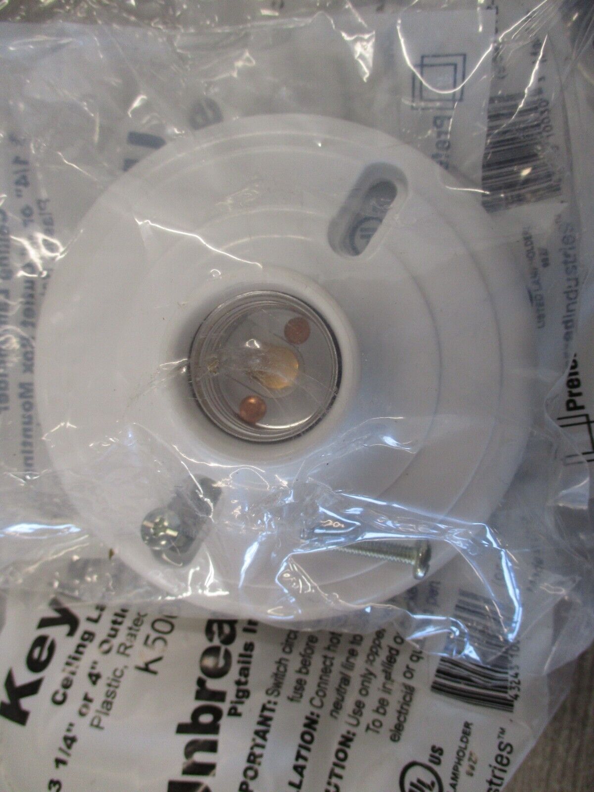 Preferred Industries Keyless Ceiling Lampholder K5000 660W 250V *Lot of 10*