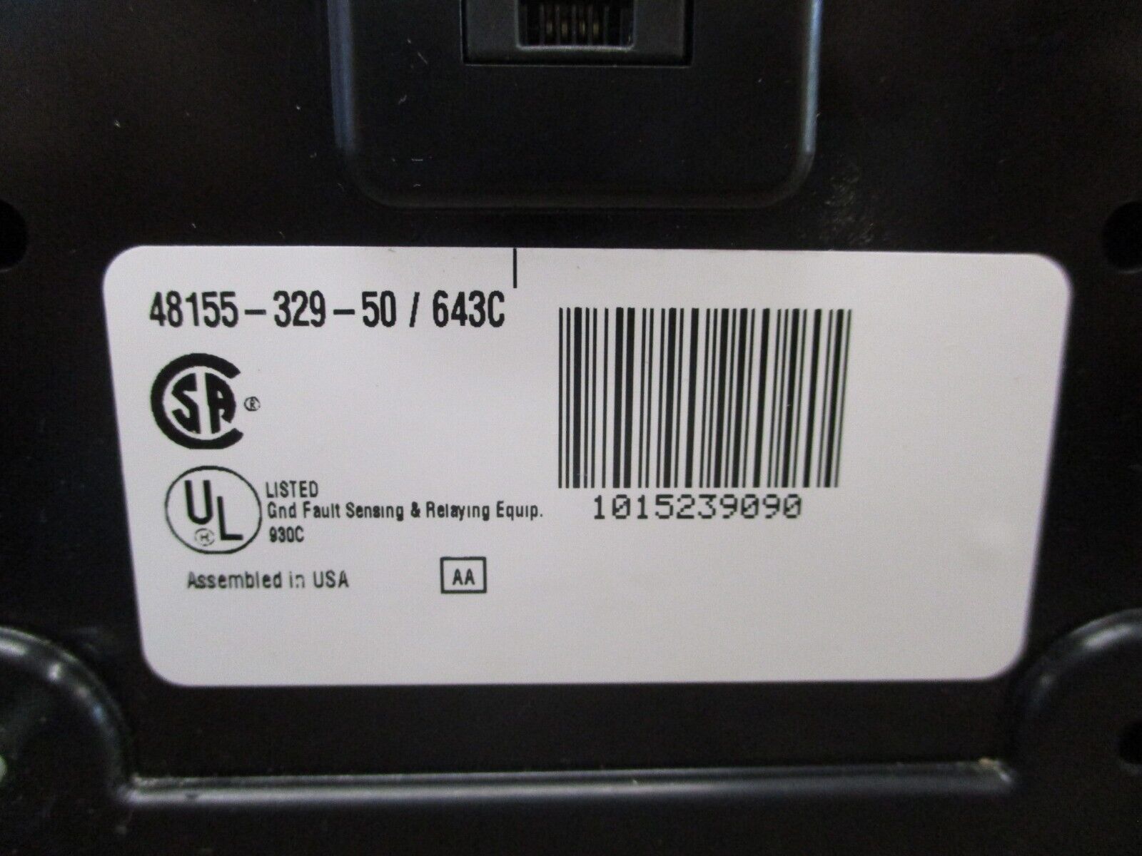 Square D GC DSP Ground-Fault Display 48155-329-50 / 643C Used
